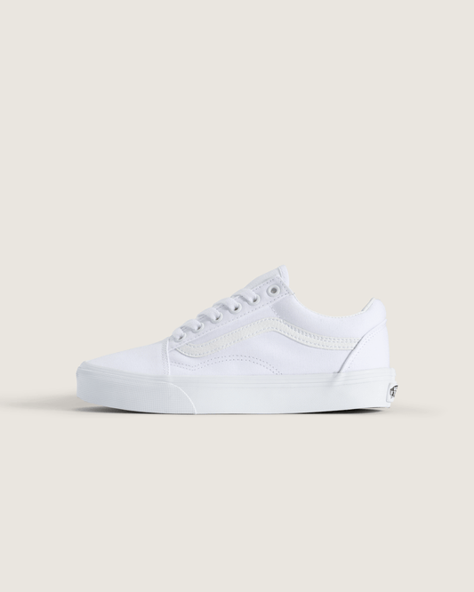 Vans Big Kids Old Skool Shoe in True White