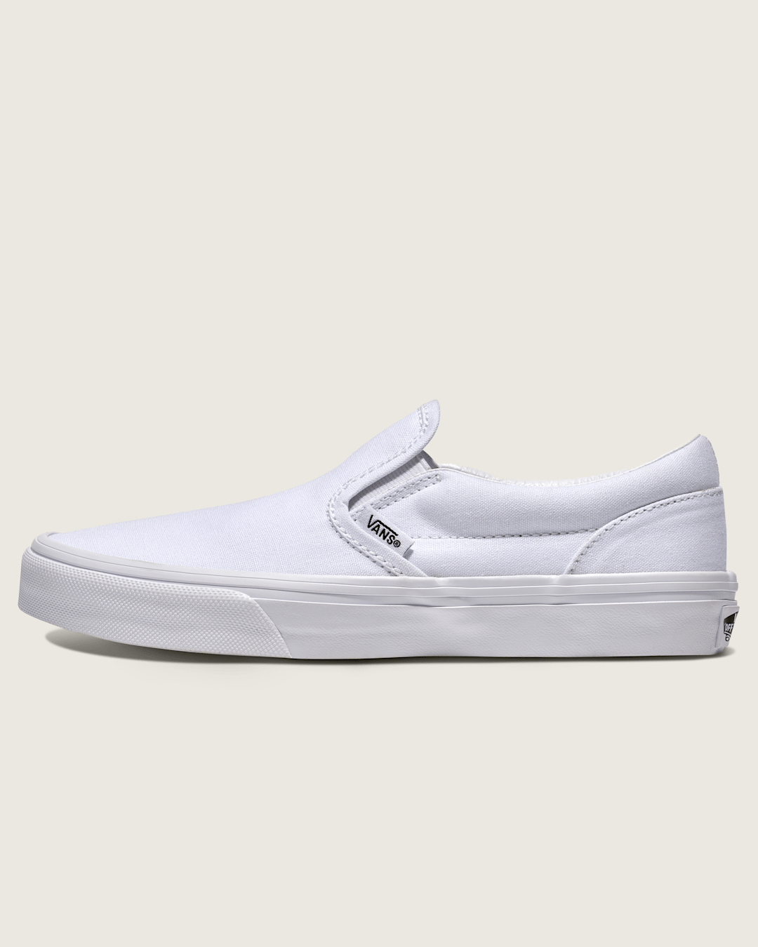 Vans Big Kids Classic Slip-On Shoe in True White