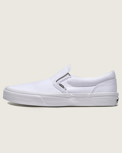 Vans Big Kids Classic Slip-On Shoe in True White