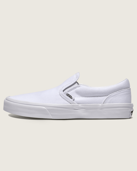 Vans Big Kids Classic Slip-On Shoe in True White