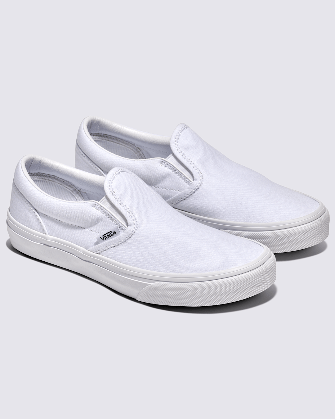 Vans Big Kids Classic Slip-On Shoe in True White