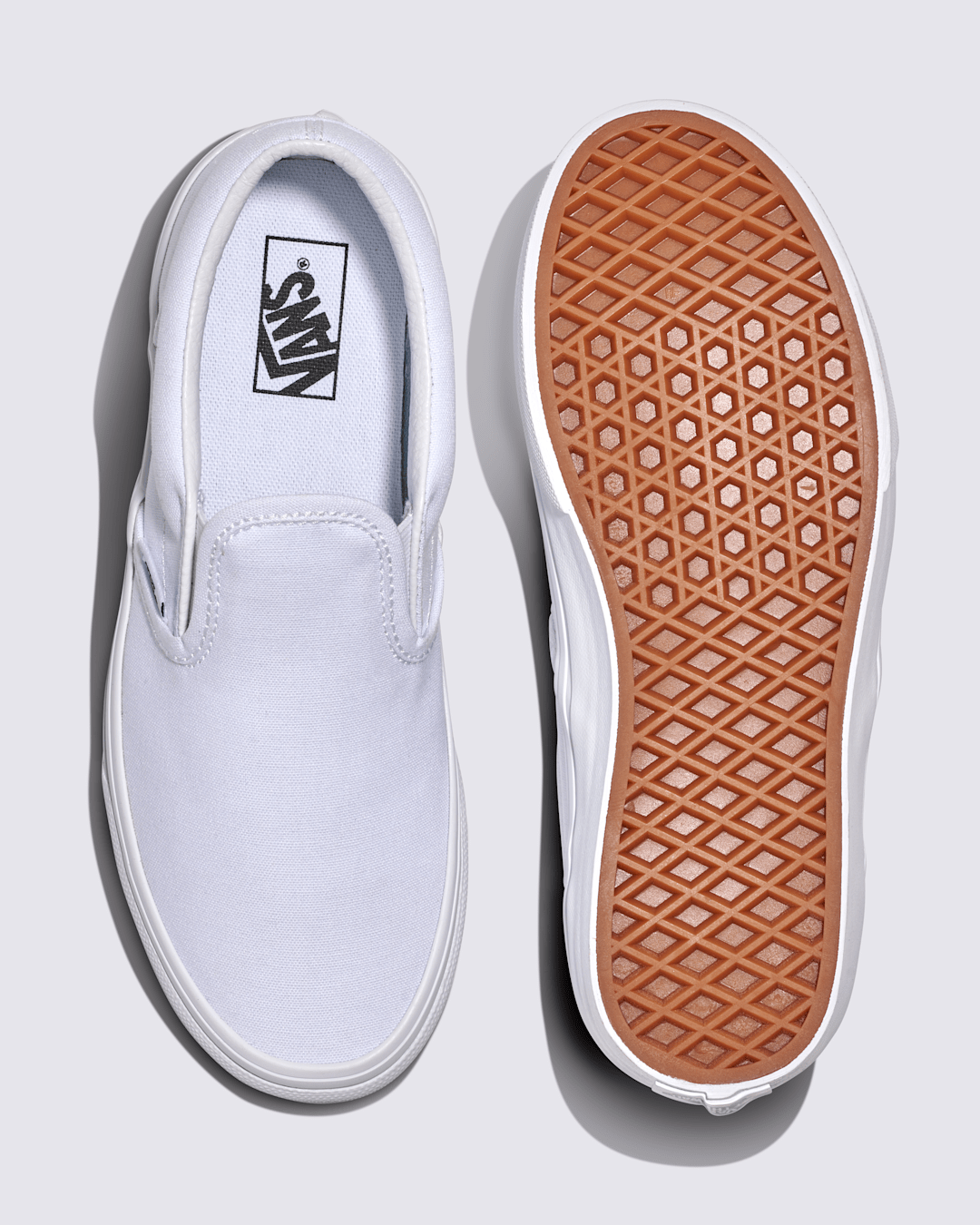 Vans Big Kids Classic Slip-On Shoe in True White