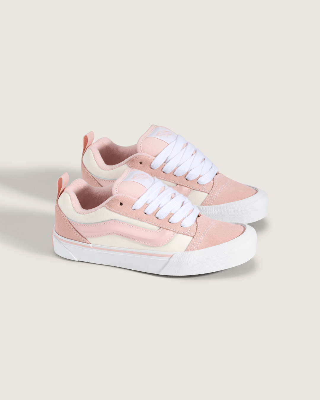 Vans Big Kids Knu Skool Shoe in Rose Pink