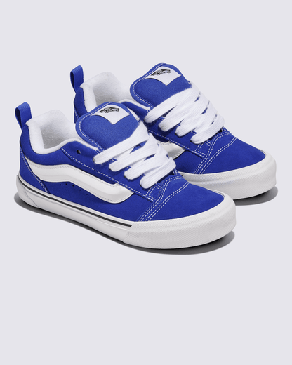 Vans Big Kids Knu Skool Shoe in Blue / White
