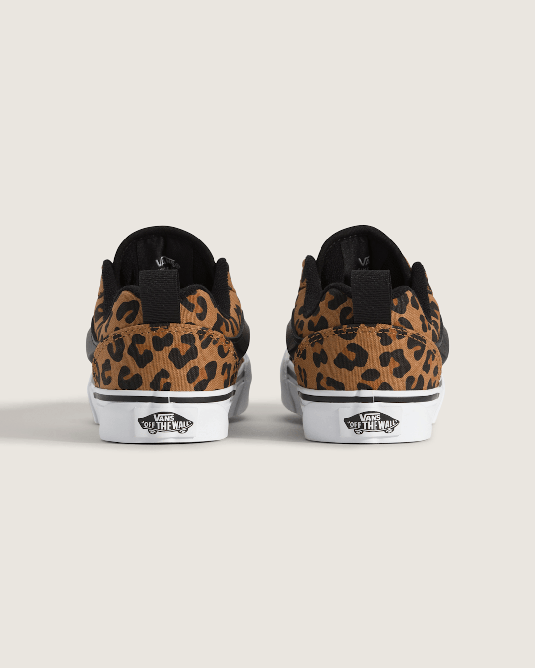 Vans Big Kids' Knu Skool Shoe in Leopard Brown / Black