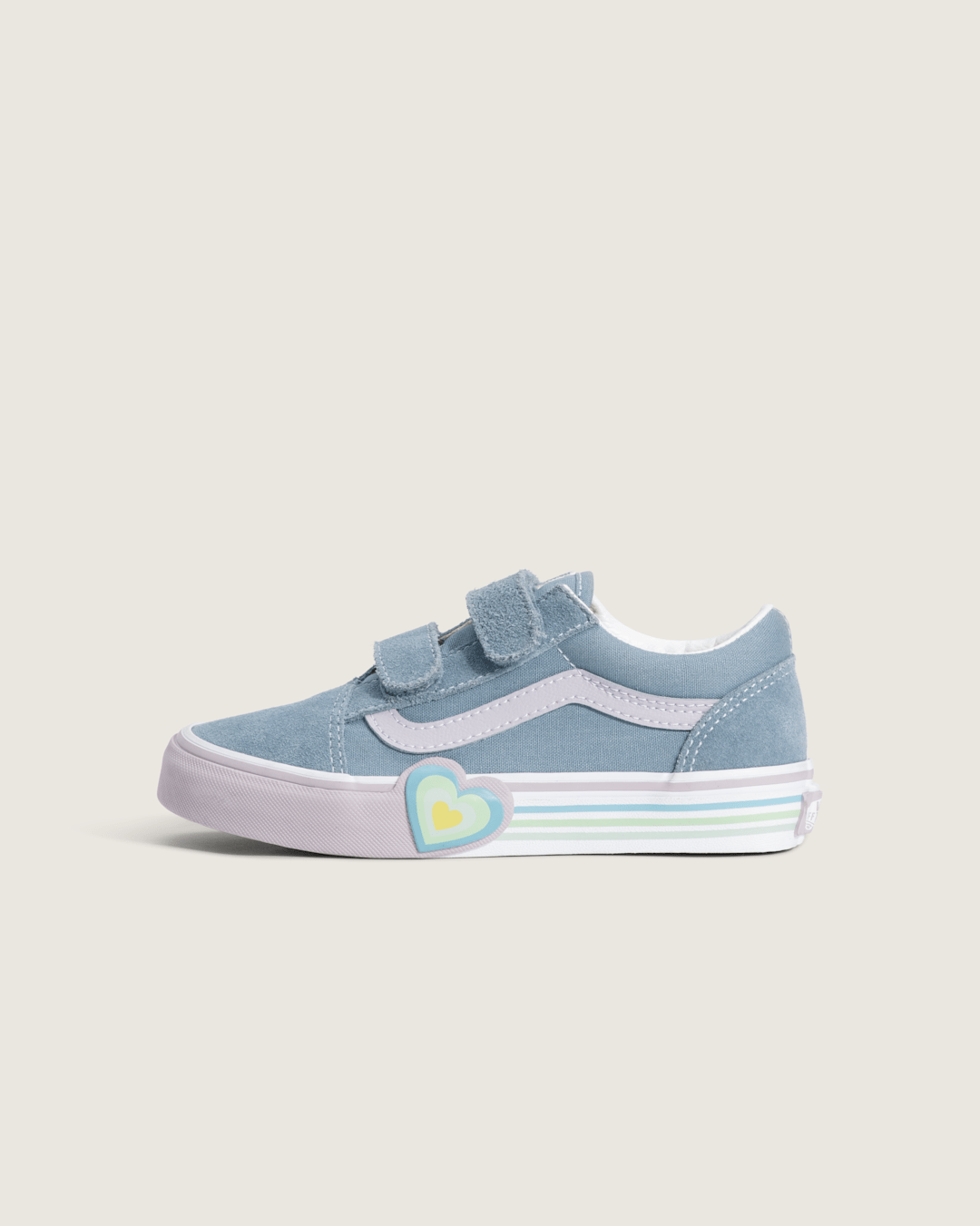 Vans Little Kids Old Skool V Shoe in Citadel Blue