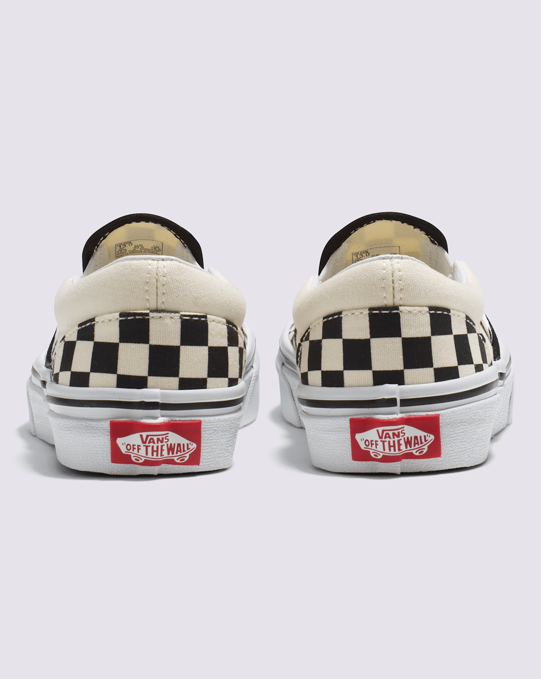 Vans Kids Classic Checkerboard Slip-On Black/White Shoes