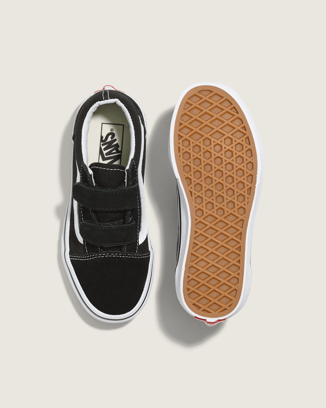 Vans Kids Old Skool V Black/True White Shoes