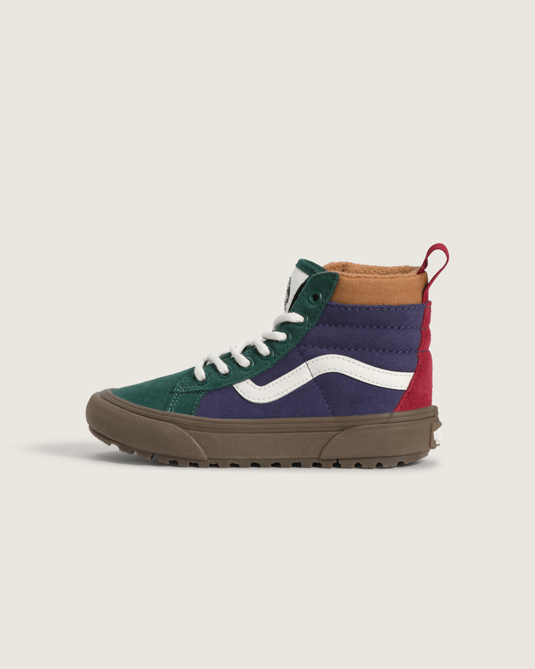 Vans Little Kids Sk8-Hi Water Resistant Gum Shoe in Blue / Green