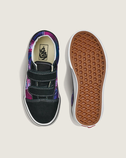 Vans KPop Demon Hunters x Vans Little Kids Old Skool V Shoe in Kpop Demon Hunters Purple