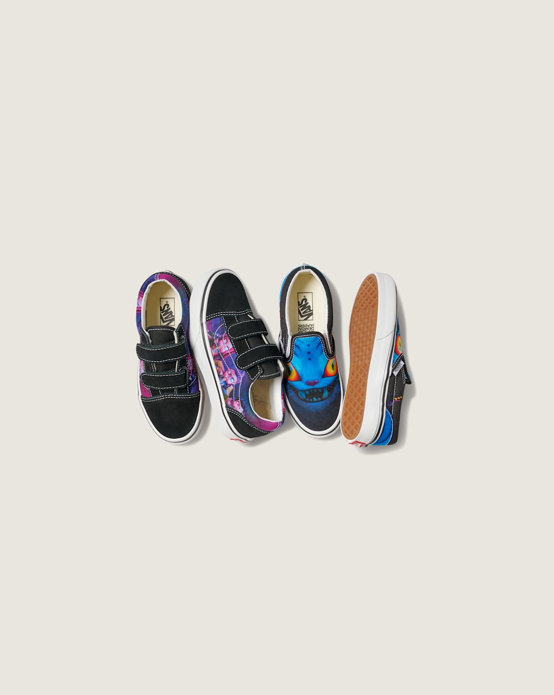 Vans KPop Demon Hunters x Vans Little Kids Old Skool V Shoe in Kpop Demon Hunters Purple