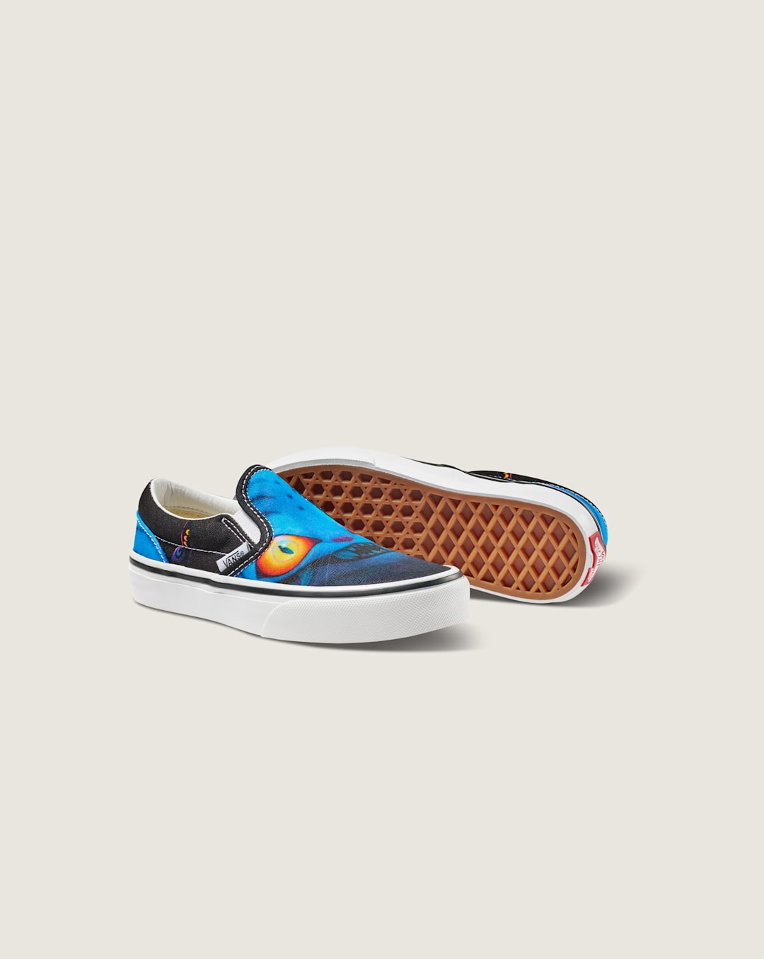 Vans KPop Demon Hunters x Vans Little Kids Classic Slip-On Shoe in Kpop Demon Hunters Black