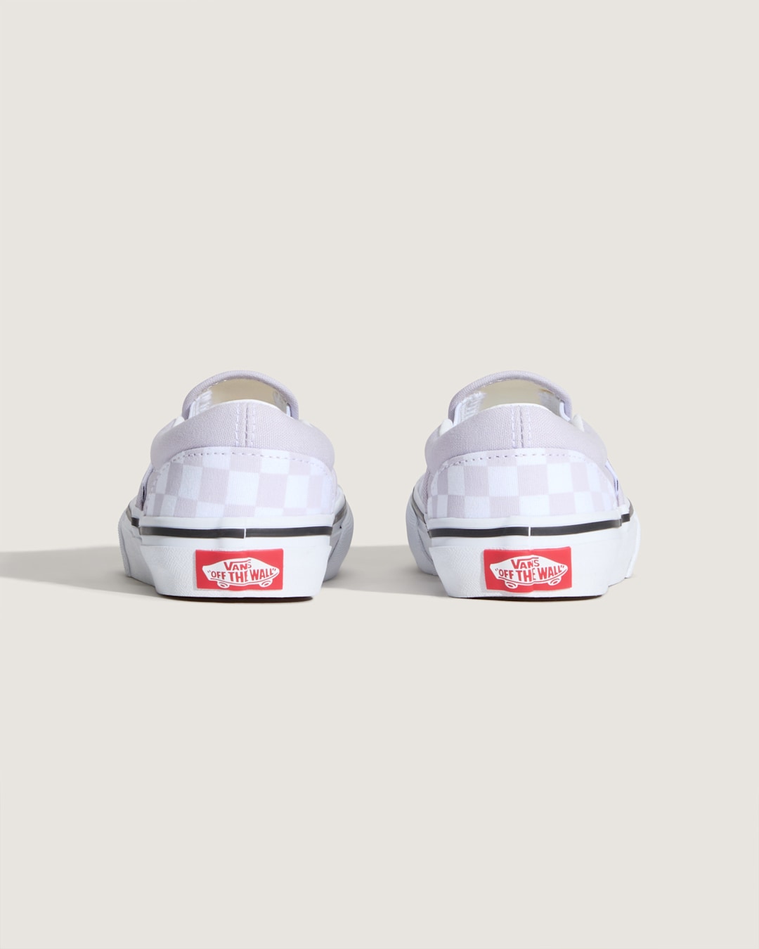 Vans Little Kids Classic Slip-On Checkerboard Shoe in Checkerboard Lilac Mist Purple