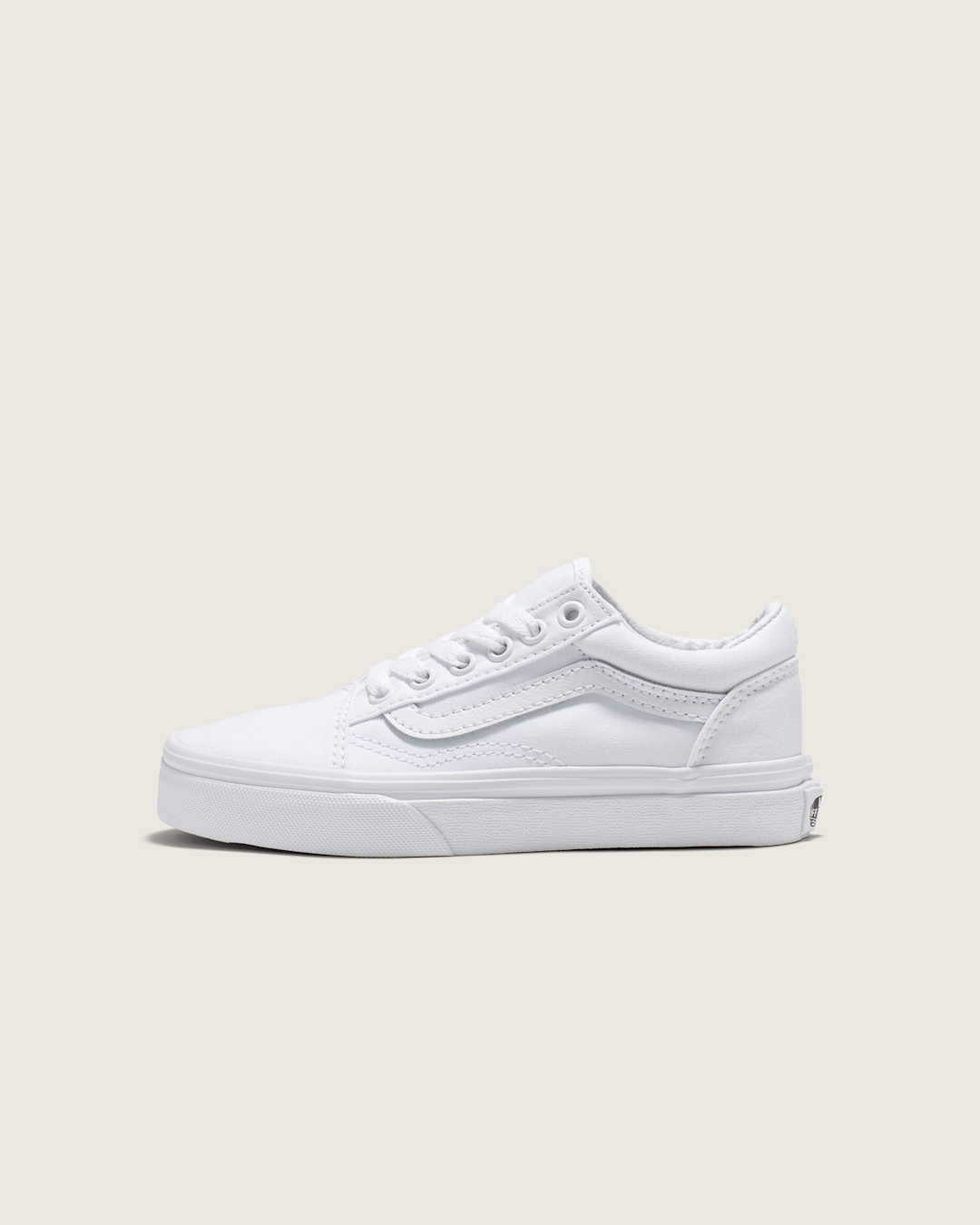 Vans Kids Old Skool True White/True White Shoes