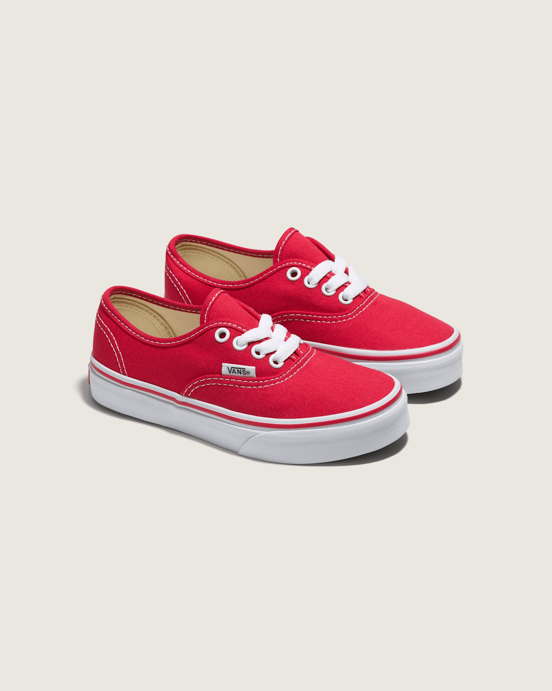 Vans Kids Authentic Red/True White Shoes