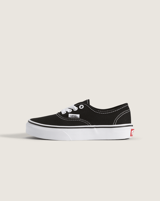 Vans Kids Authentic Black/True White Shoes