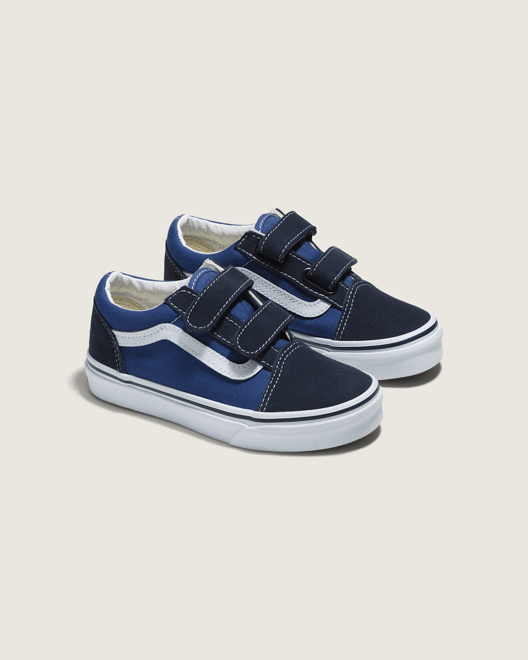 Vans Kids Old Skool V Navy/True White Shoes