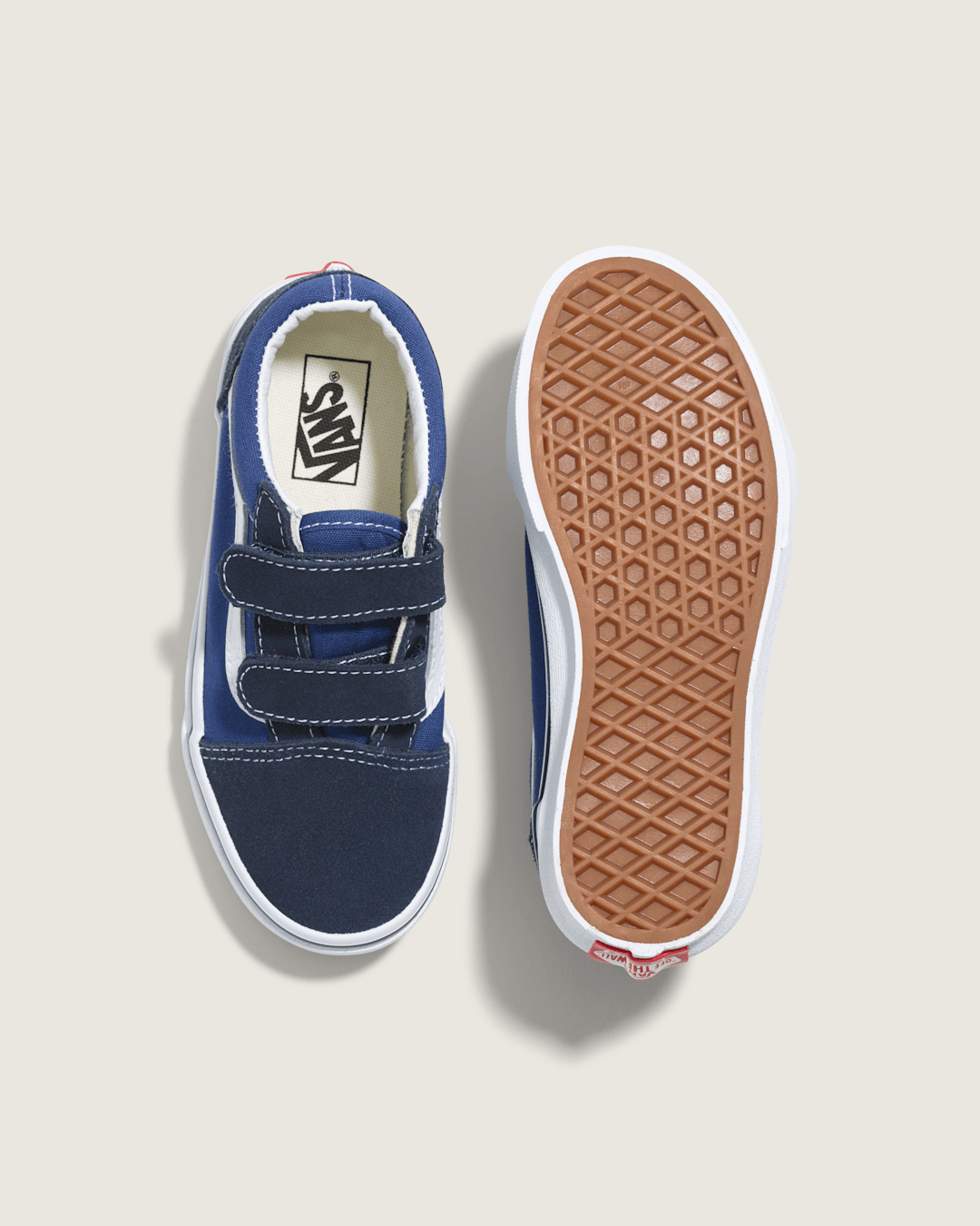 Vans Kids Old Skool V Navy/True White Shoes