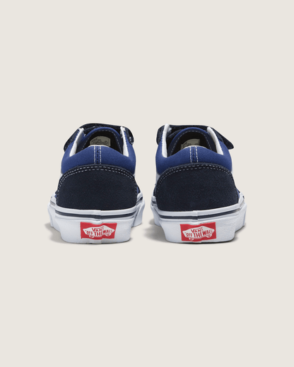 Vans Kids Old Skool V Navy/True White Shoes