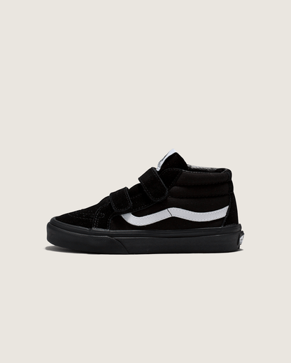 Vans Little Kids Sk8-Mid V Shoe in Blackout