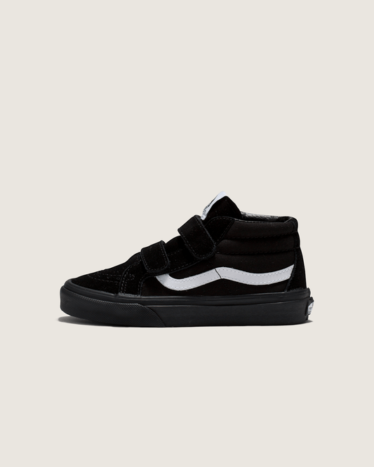 Vans Little Kids Sk8-Mid V Shoe in Blackout