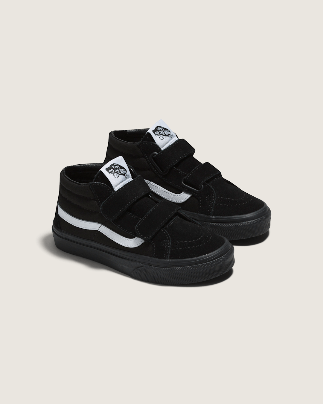 Vans Little Kids Sk8-Mid V Shoe in Blackout