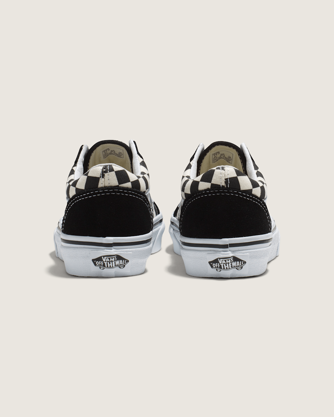 Vans Kids Old Skool Primary Check Black/White Shoes