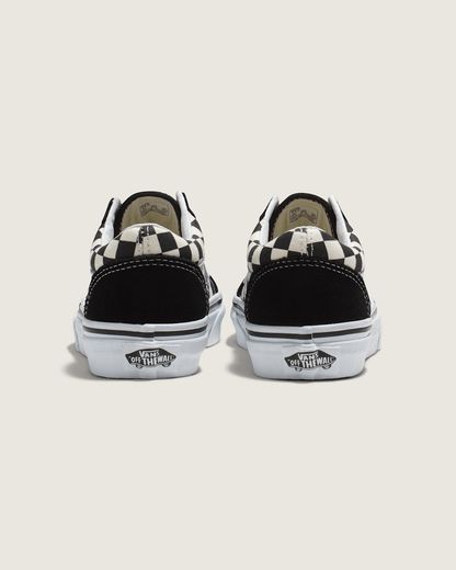 Vans Kids Old Skool Primary Check Black/White Shoes