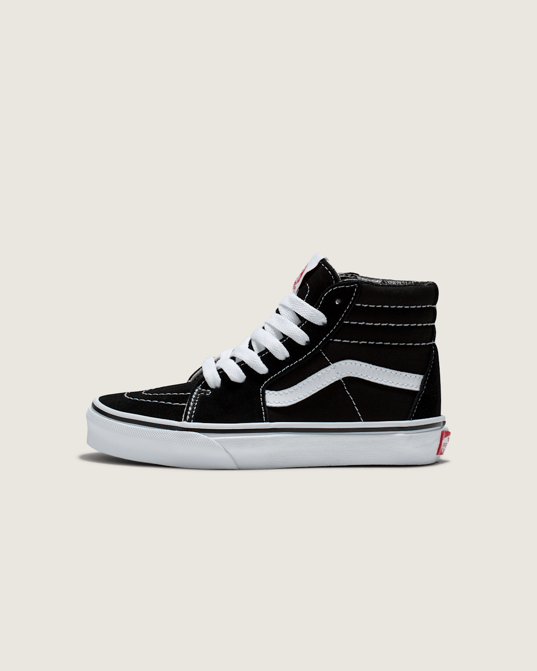 Vans Kids Sk8-Hi Black/True White Shoes