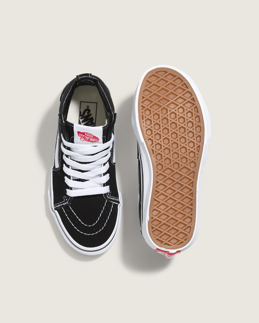 Vans Kids Sk8-Hi Black/True White Shoes