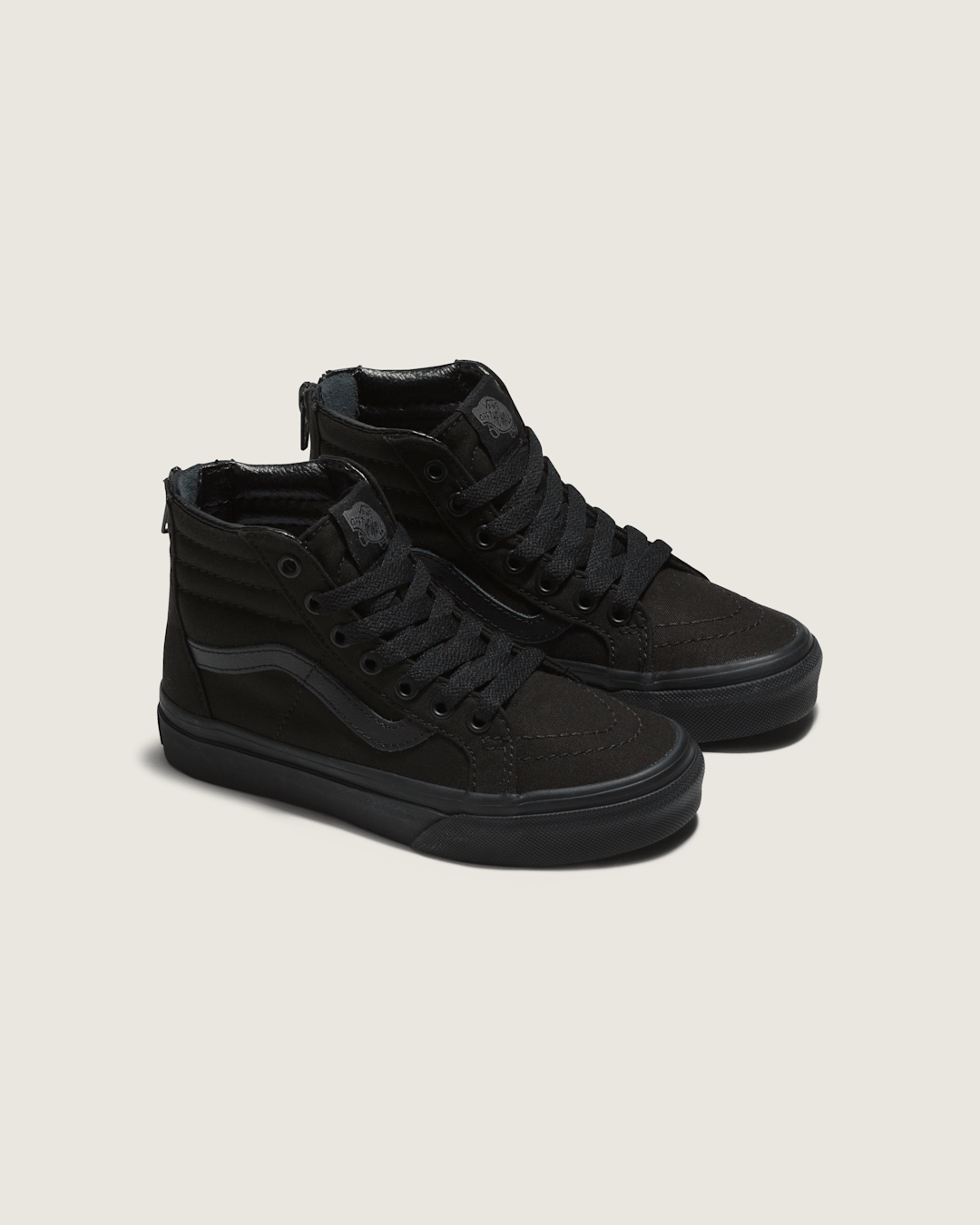 Vans Little Kids Sk8-Hi Zip Checkerboard Shoe in Checkerboard Black / Black