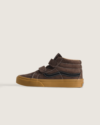 Vans Little Kids Sk8-Mid Reissue V Shoe in Demitasse Brown