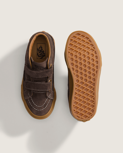 Vans Little Kids Sk8-Mid Reissue V Shoe in Demitasse Brown