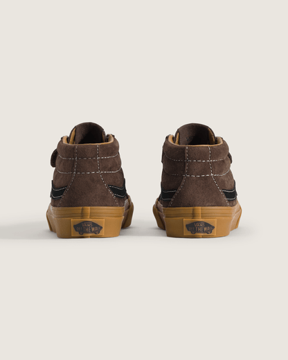 Vans Little Kids Sk8-Mid Reissue V Shoe in Demitasse Brown