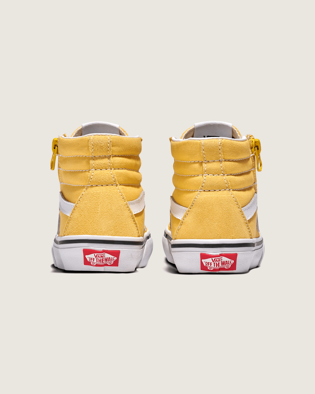 Vans Little Kids SK8-Hi Reissue Side Zip Shoe in Banana Cream Yellow