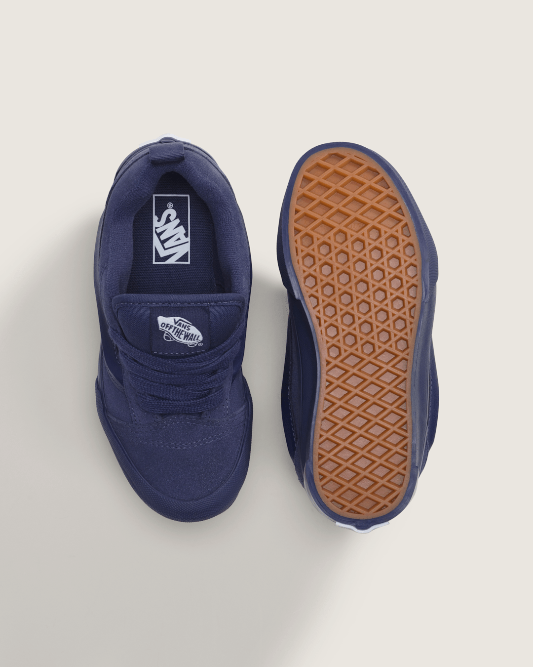 Vans Little Kids Knu Skool Shoe in Deep Twilight Blue