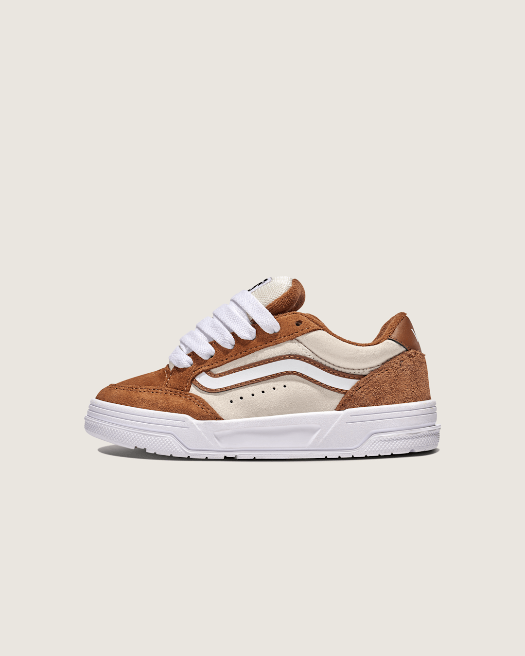 Vans Little Kids Hylane Shoe in Brown / Marshmallow White