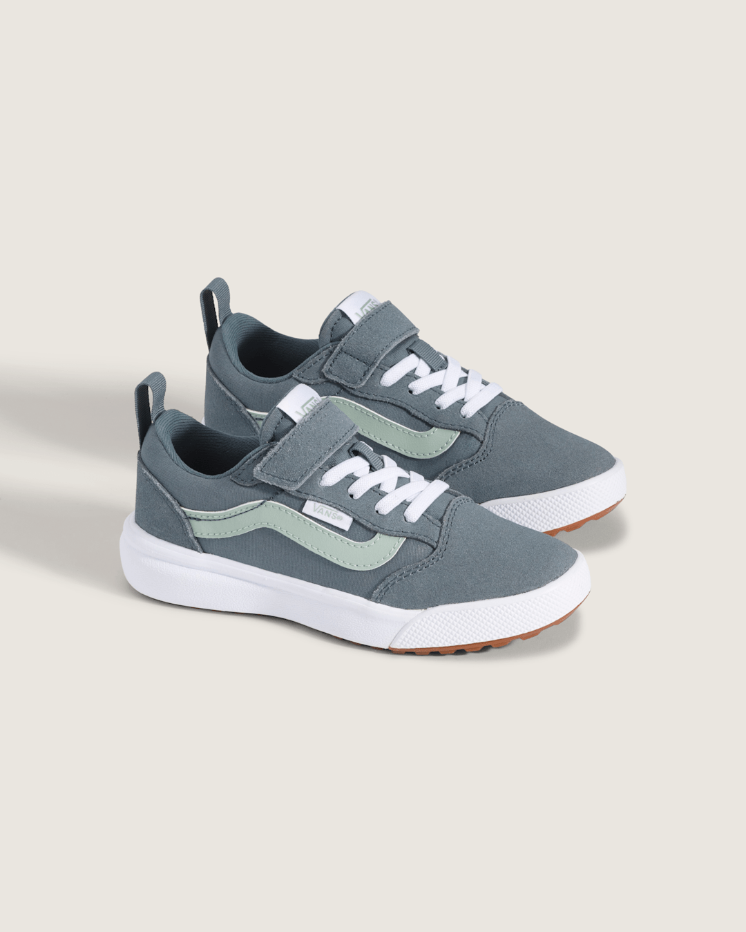 Vans Little Kids UltraRange V Shoe in Stormy Weather Blue / Green