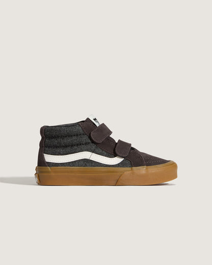 Vans Little Kids Sk8-Mid V Shoe in Black