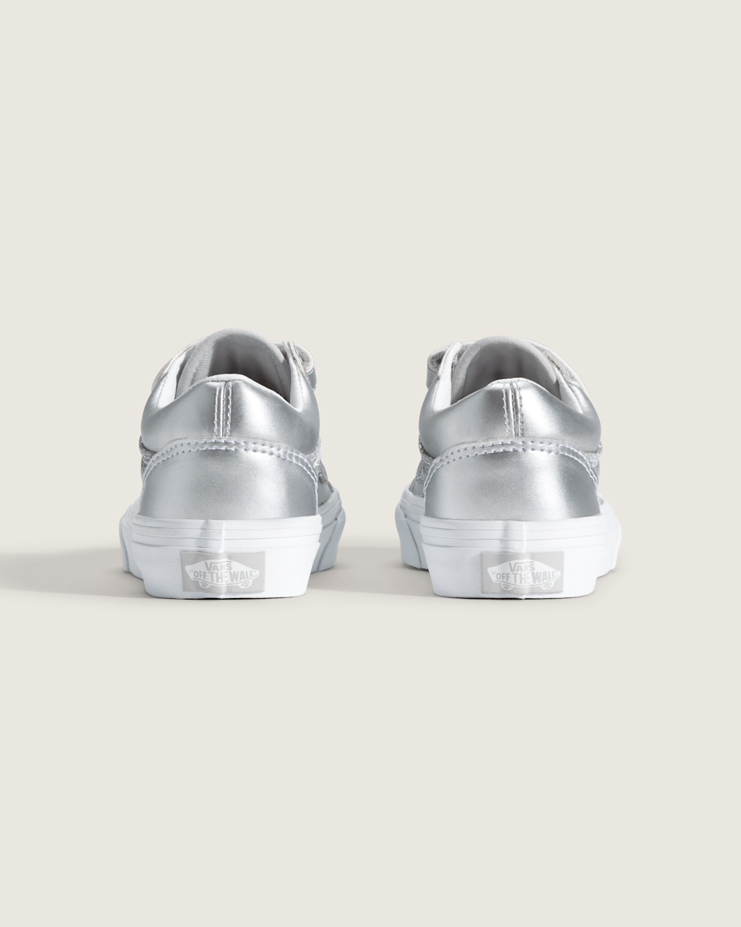 Vans Little Kids Old Skool V Shoe in Dazzled Lunar Rock Grey