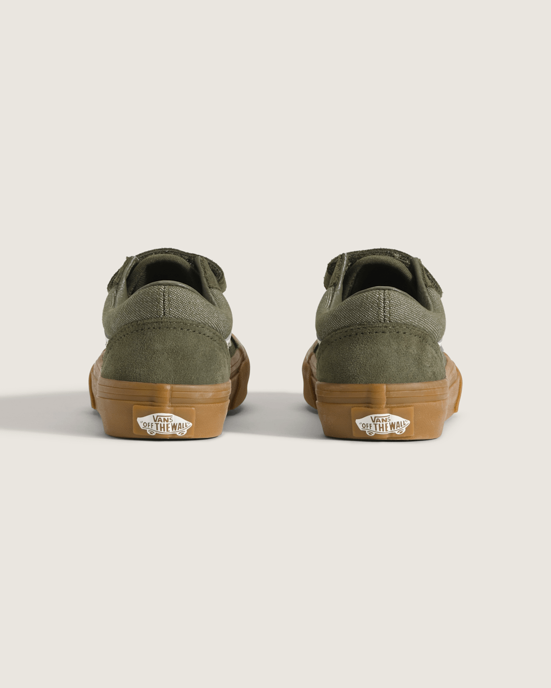 Vans Little Kids Old Skool V Shoe in Green