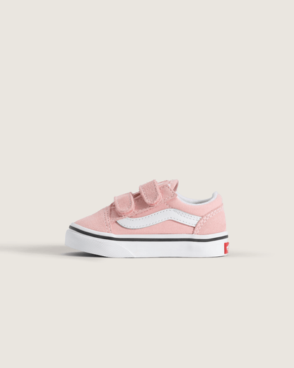 Vans Toddler Old Skool V Powder Pink/True White Shoes