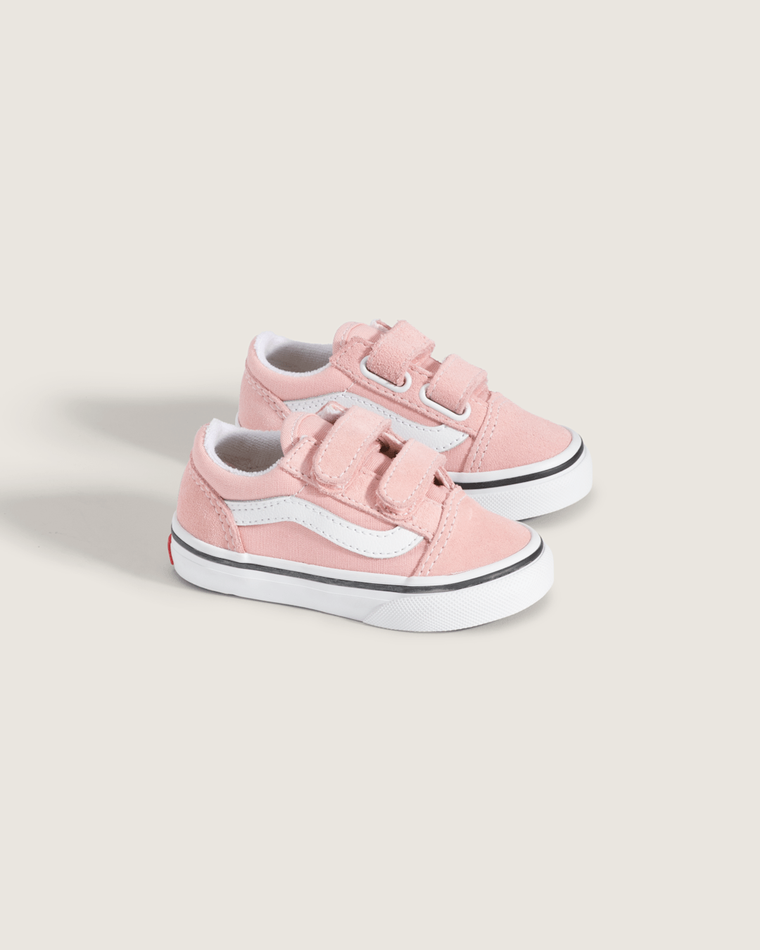Vans Toddler Old Skool V Powder Pink/True White Shoes