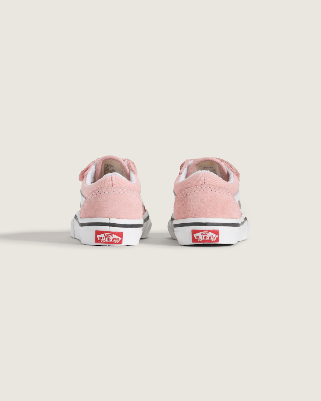 Vans Toddler Old Skool V Powder Pink/True White Shoes