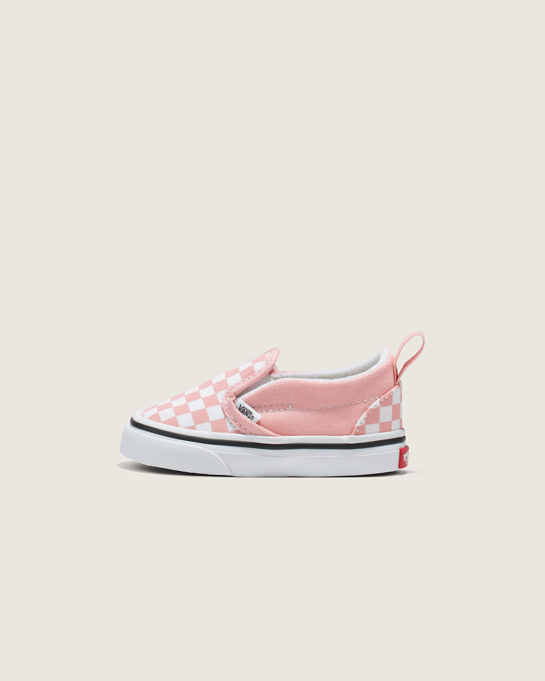 Vans Toddler Slip-On V Checkerboard Powder Pink/True White Shoes