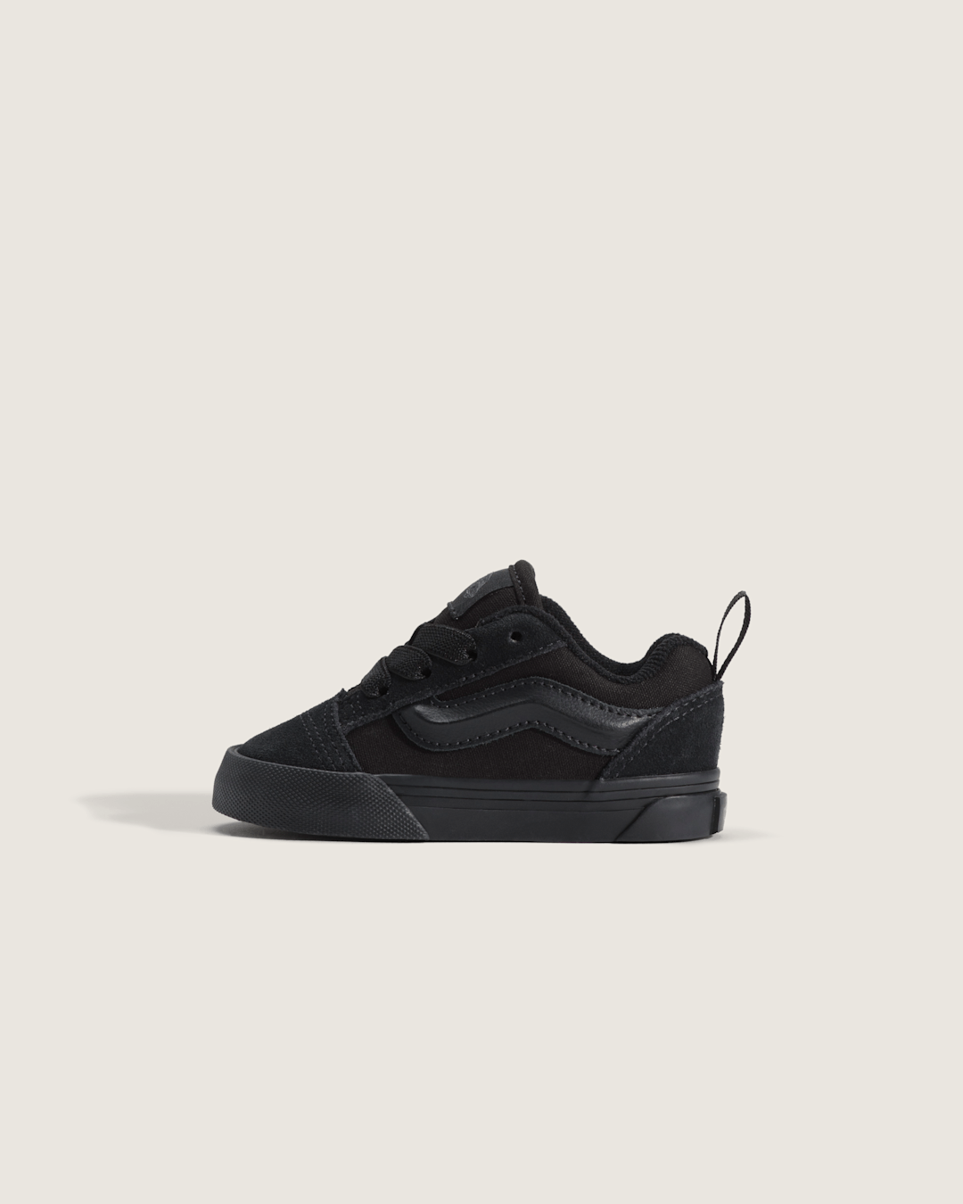 Vans Toddler Knu Skool Shoe in Triple Black