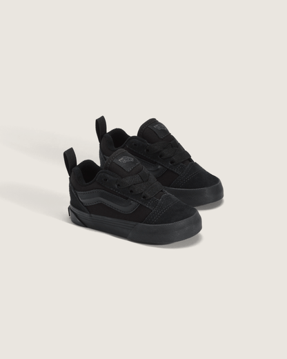 Vans Toddler Knu Skool Shoe in Triple Black