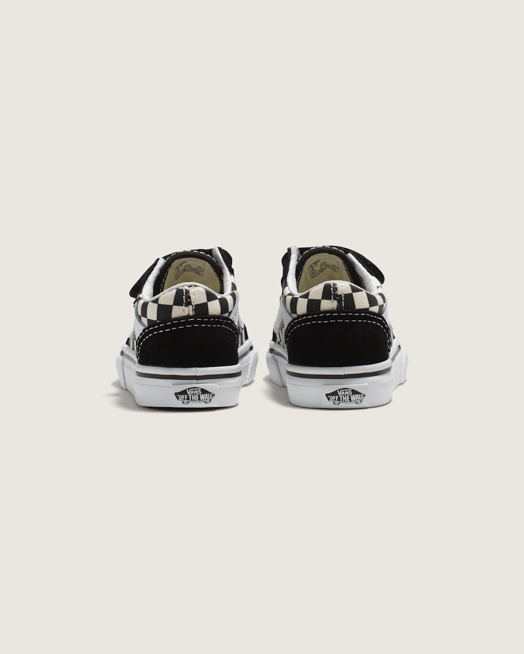 Vans Toddler Old Skool V Checkerboard Shoe in Checkerboard Black / White
