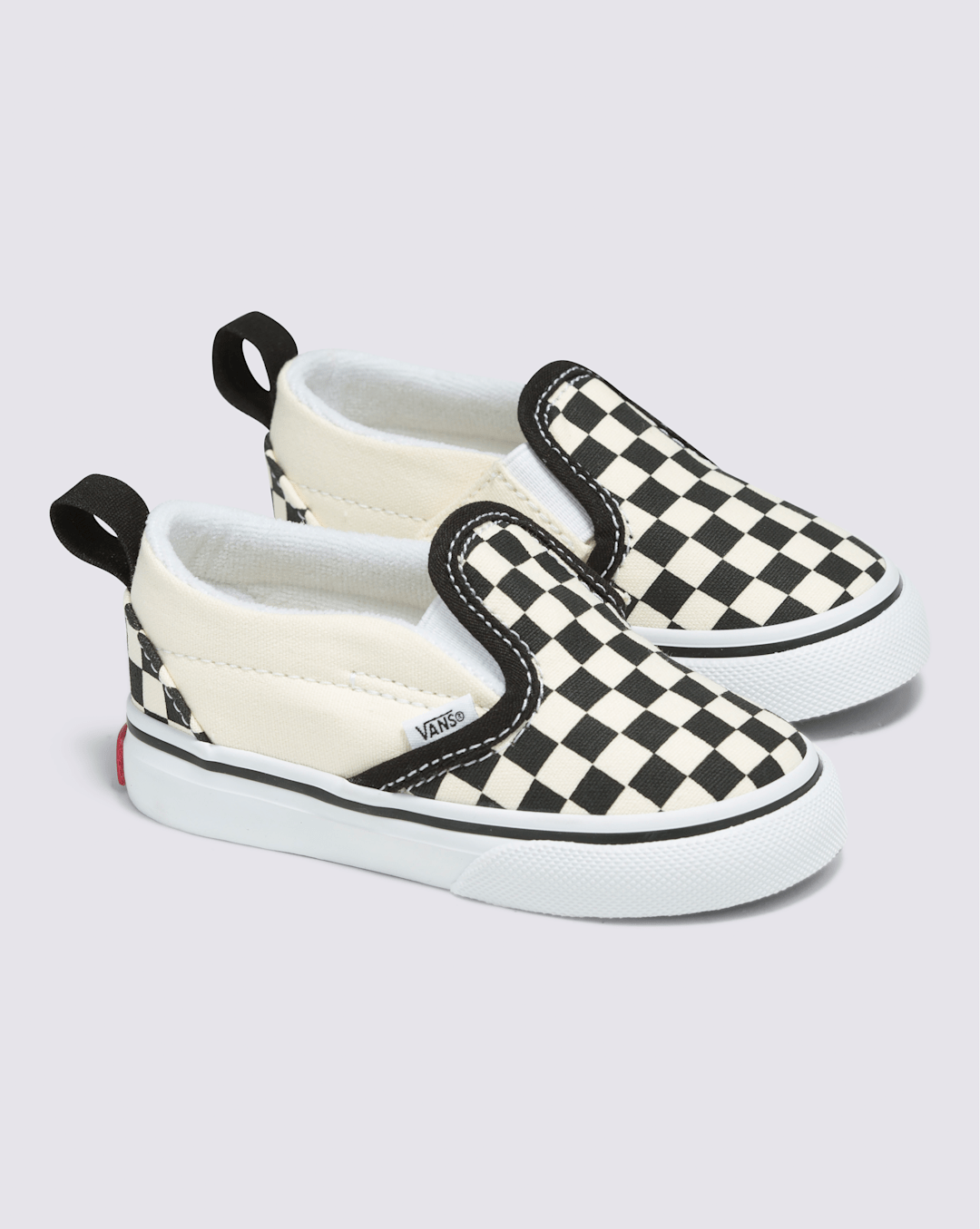 Vans Toddler Slip-On V Checkerboard Black/Whitee Shoes