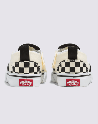 Vans Toddler Slip-On V Checkerboard Black/Whitee Shoes